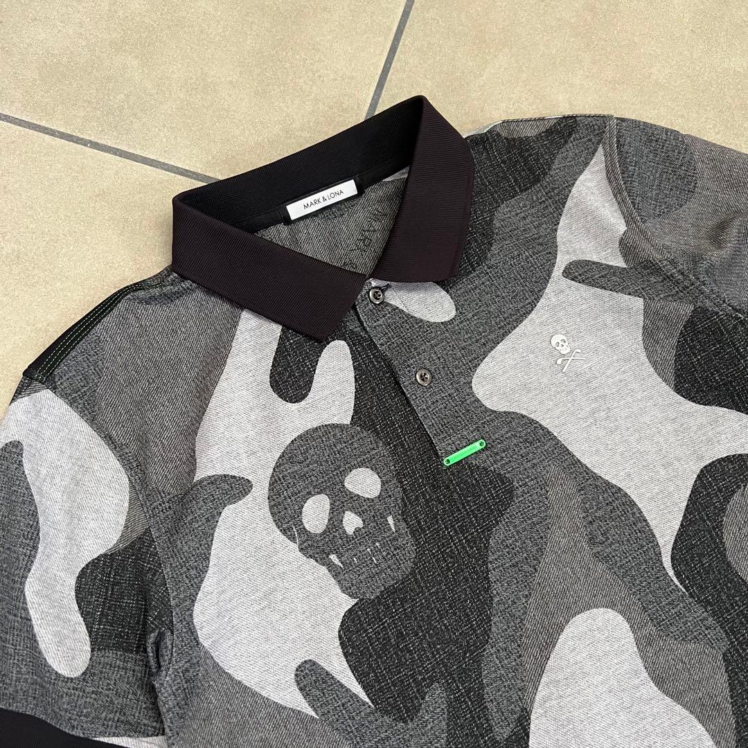 MARK&LONA マークアンドロナ　ポロシャツ　メンズ　ゴルフ　48 ロゴ　L