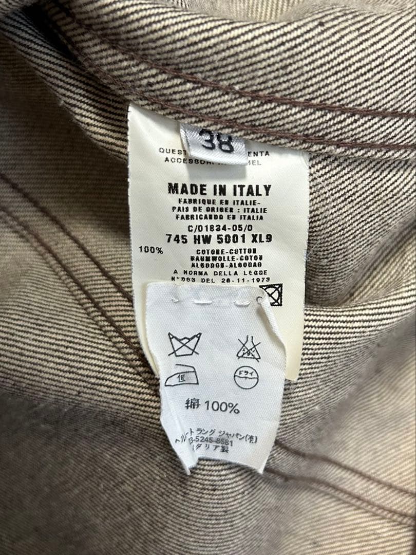 HELMUT LANG//デニムジャケット/size38/ブラウン