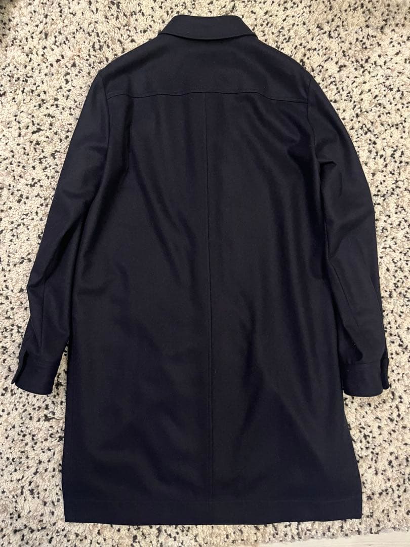 JIL SANDER+ 19AW ウール比翼コート ネイビー