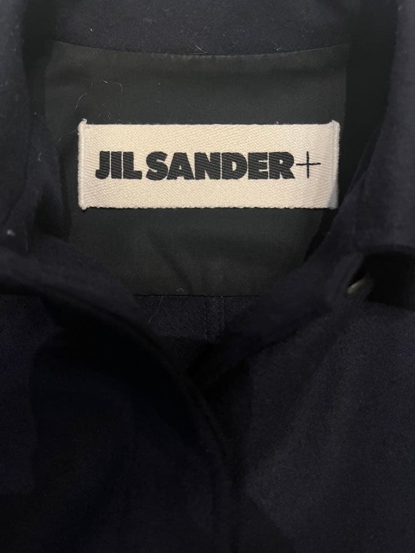 JIL SANDER+ 19AW ウール比翼コート ネイビー
