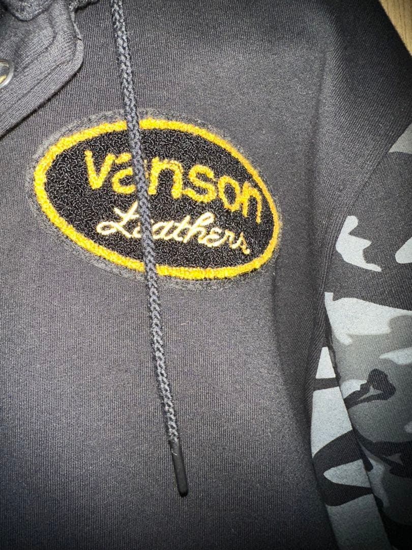 VANSON スタジャン カモフラージュ 袖付き