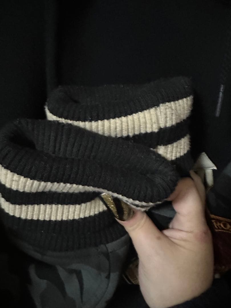 VANSON スタジャン カモフラージュ 袖付き