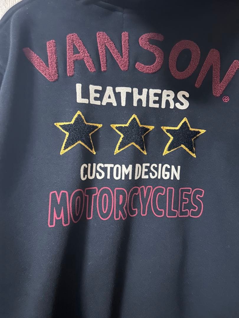 VANSON スタジャン カモフラージュ 袖付き