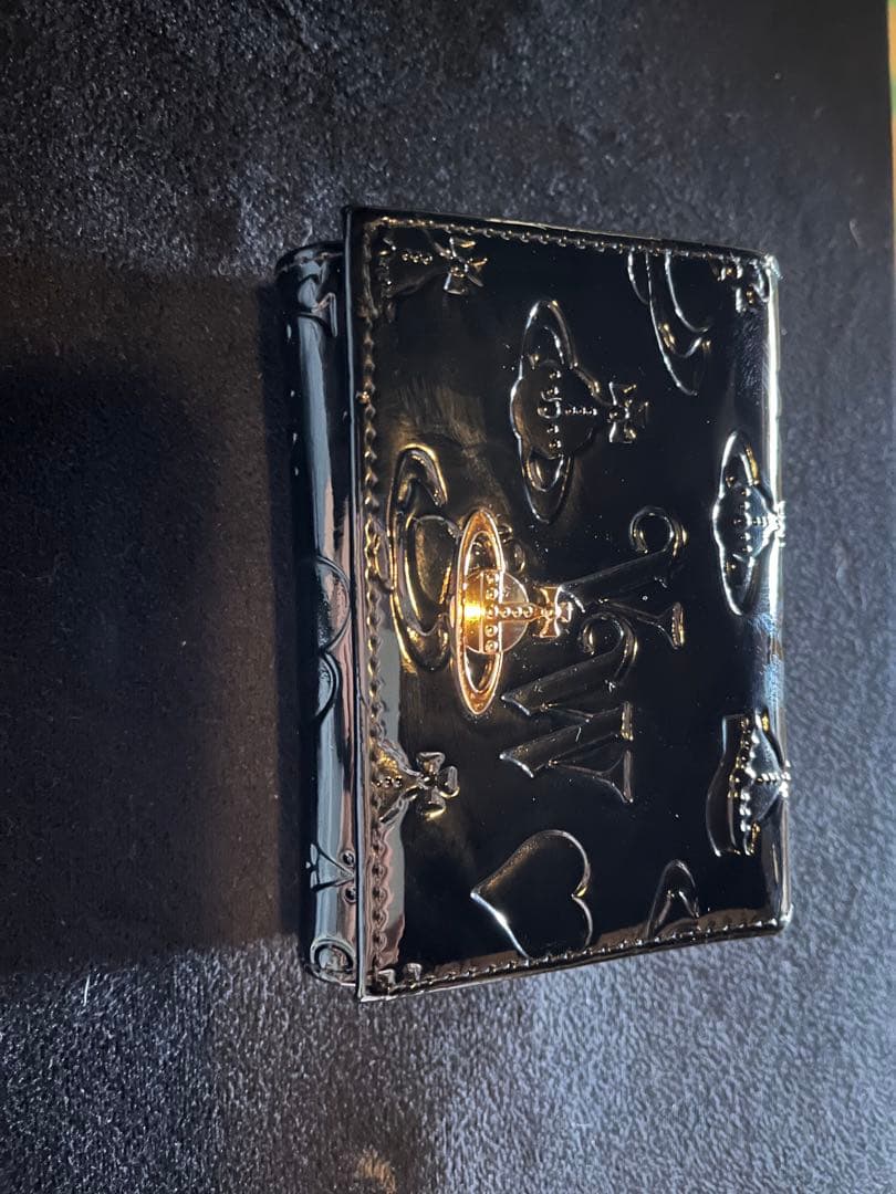 Vivienne Westwood ブラック 三つ折り財布