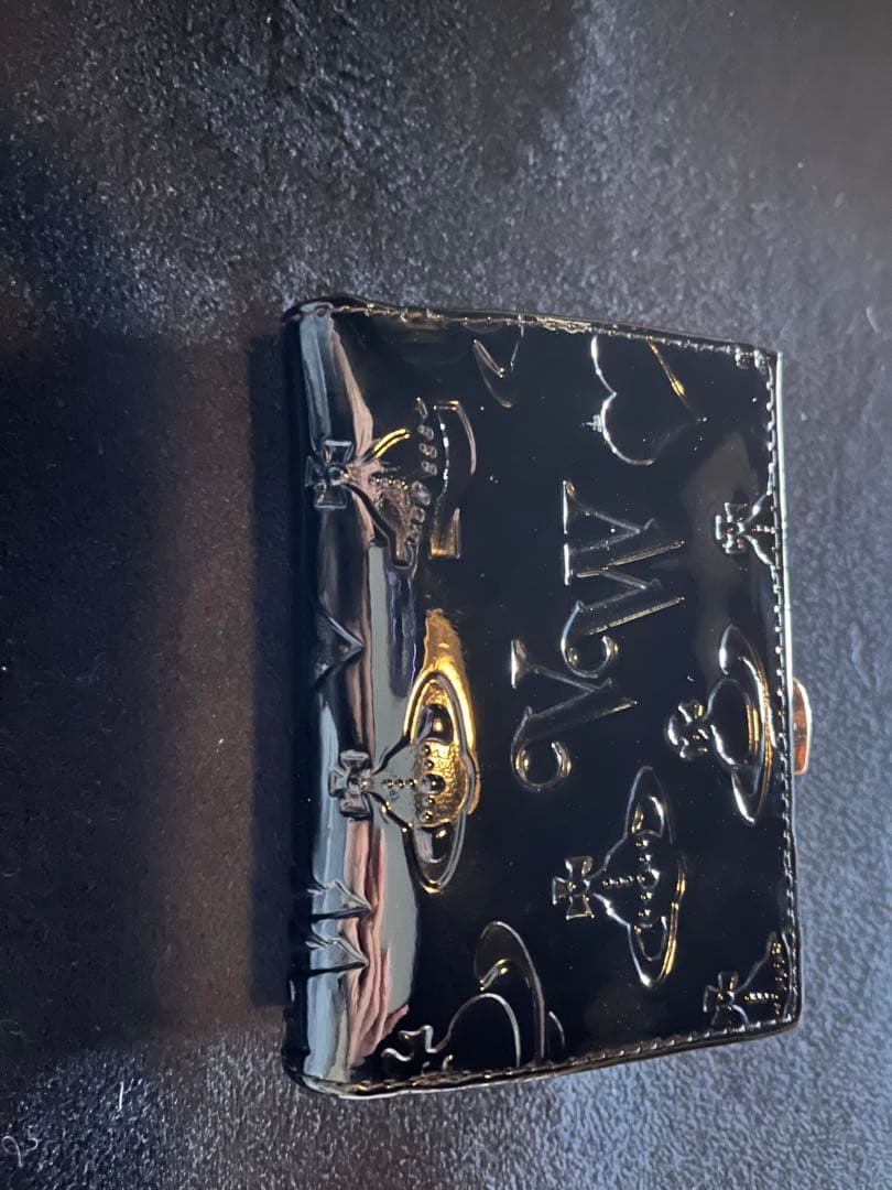 Vivienne Westwood ブラック 三つ折り財布