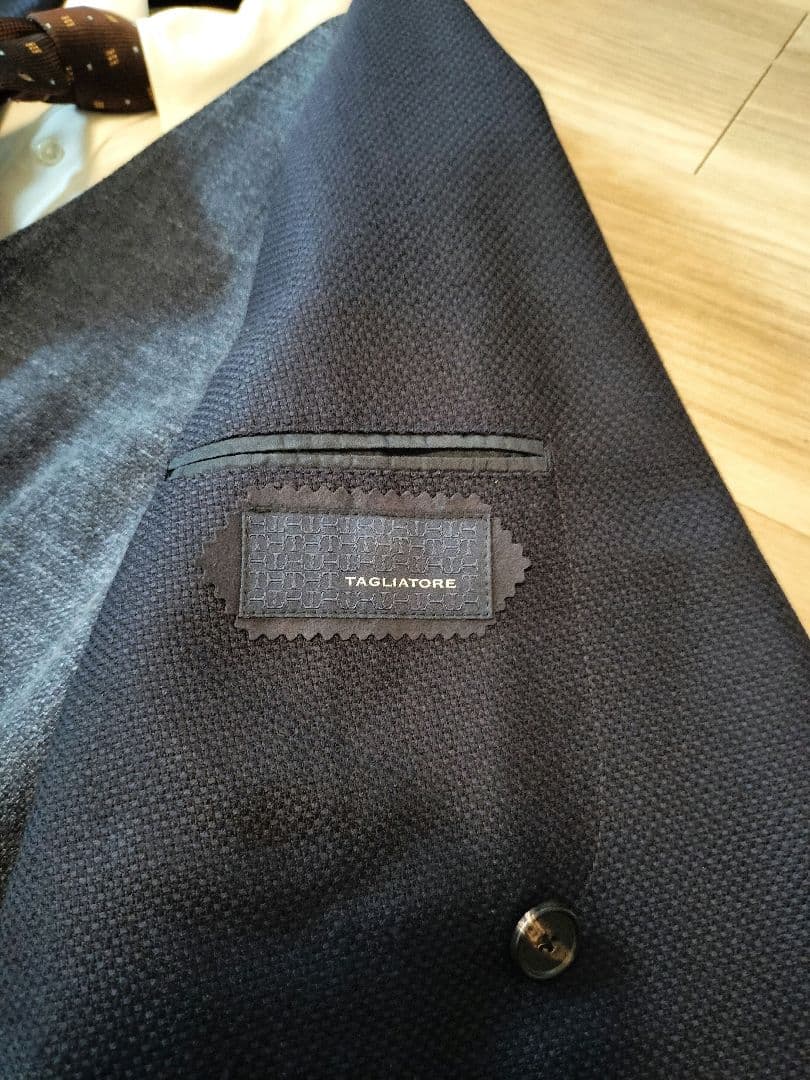 TAGLIATORE 46 モンテカルロ 極美品 ネイビー ダブル ジャケット
