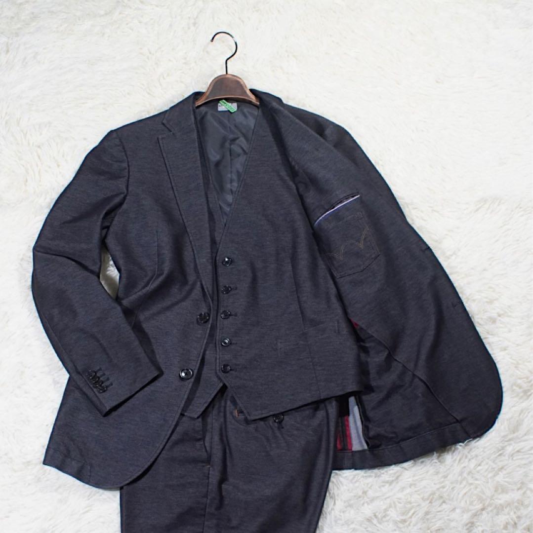 人気 セルビッチ《P.S.FA×EDWIN》スリーピース(L)グレー 光沢