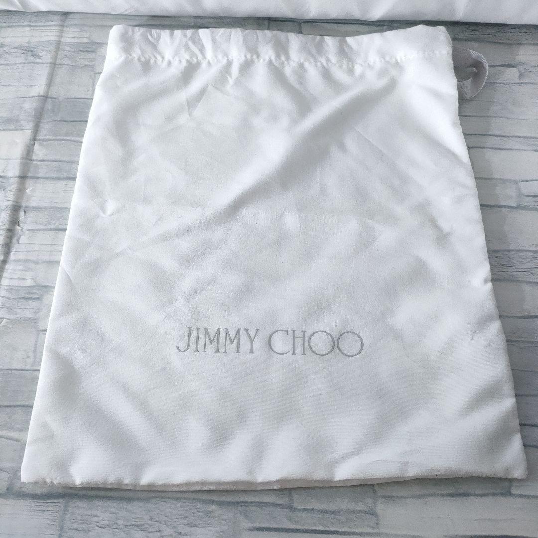 保存袋付き未使用品✨ジミーチュウ　スウェードフラットパンプス　フェザー×ビジュー