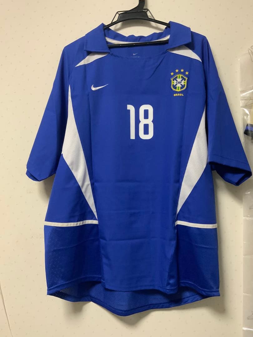 【希少】ブラジル代表 2002年 アウェイ ユニフォーム ナイキ 18