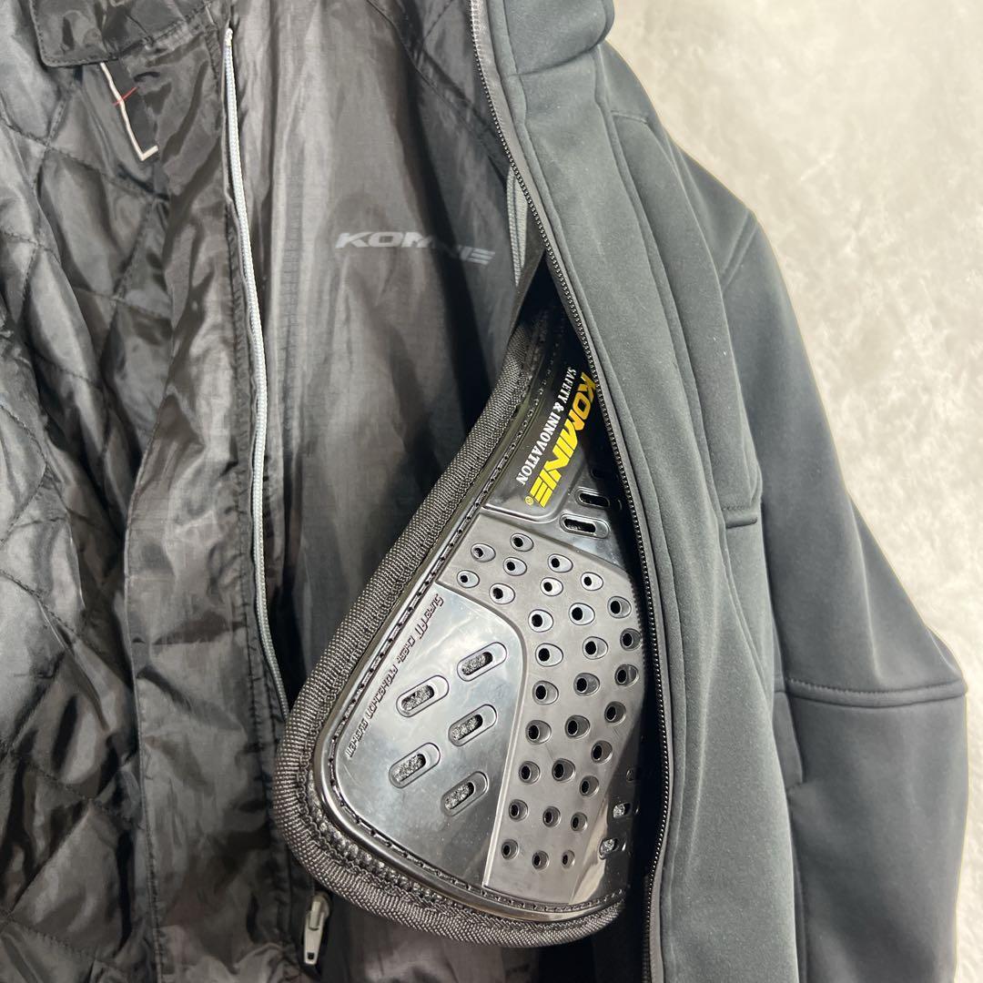 春之助KOMINE コミネ 背中 胸 肘 プロテクター付 インナーダウン付