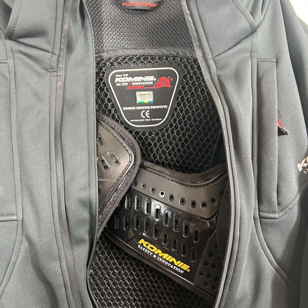 春之助KOMINE コミネ 背中 胸 肘 プロテクター付 インナーダウン付