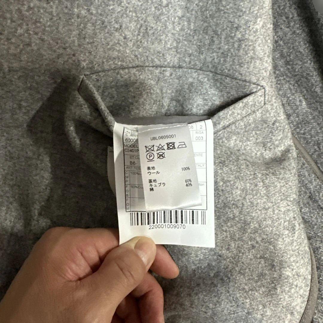 【新品】BOGLIOLI チェスターコート　色 グレー　サイズ 48