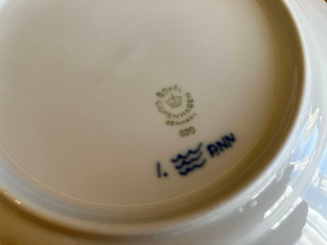 ロイヤルコペンハーゲン　ブルーフルーテッド　19デザートプレート×2