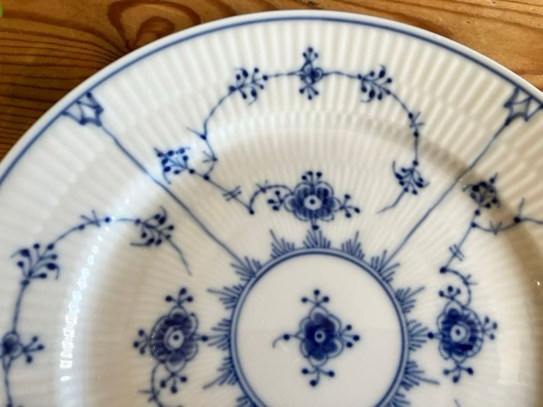 ロイヤルコペンハーゲン　ブルーフルーテッド　19デザートプレート×2