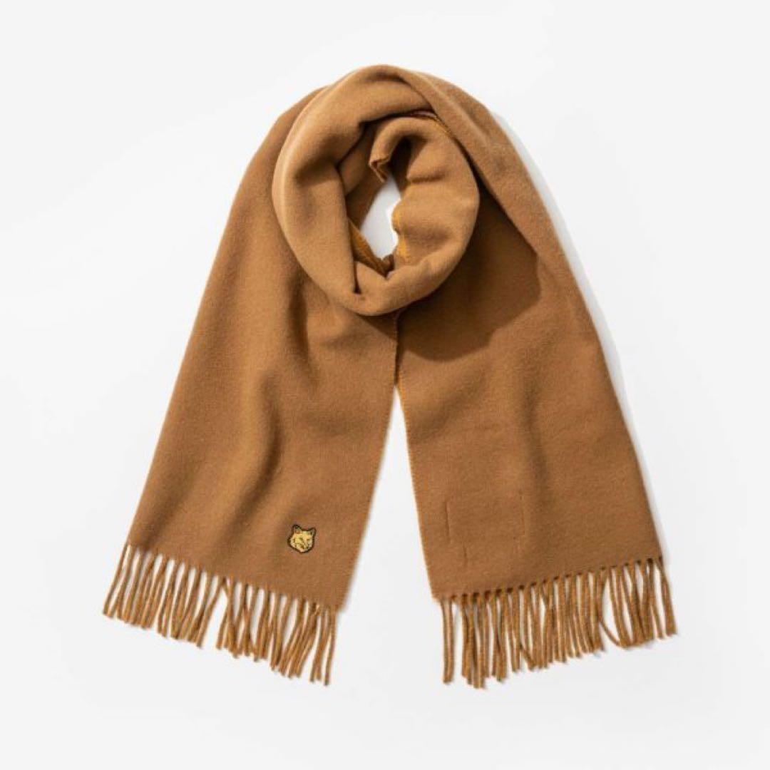 【本物正規品】MAISON KITSUNE ウールマフラー　メゾンキツネ