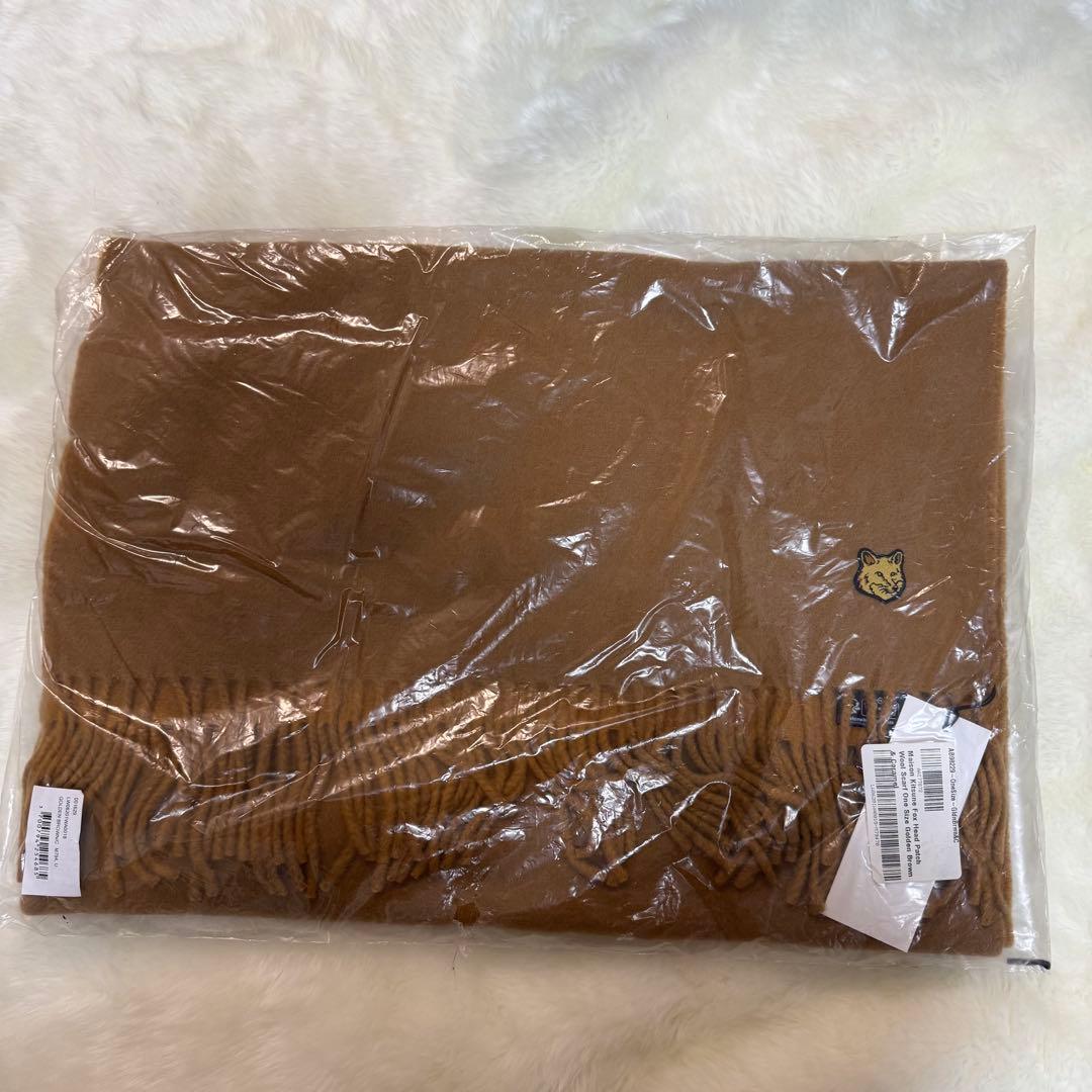 【本物正規品】MAISON KITSUNE ウールマフラー　メゾンキツネ
