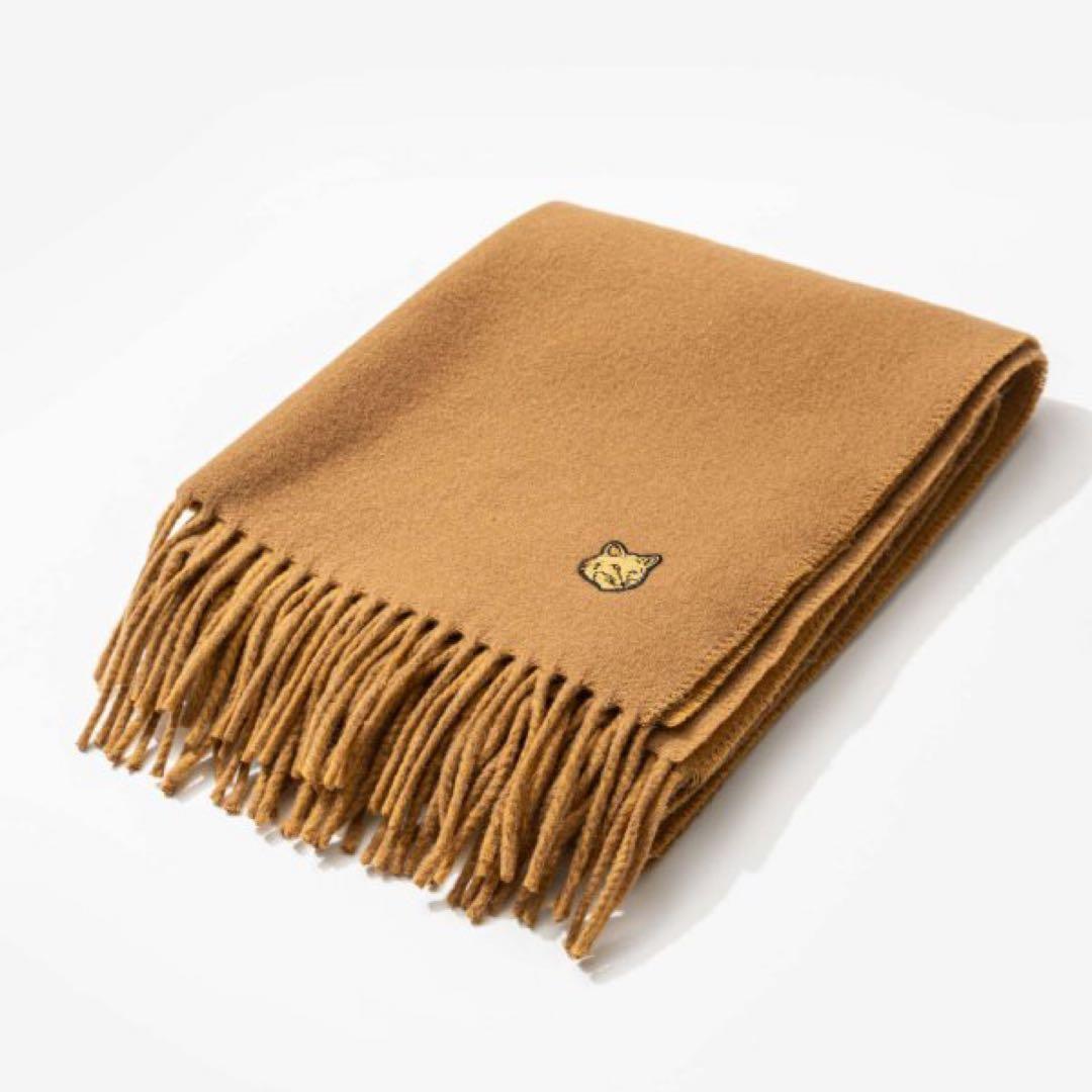 【本物正規品】MAISON KITSUNE ウールマフラー　メゾンキツネ