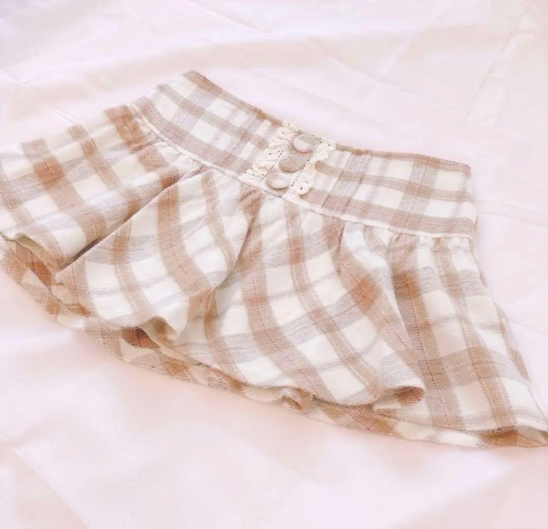 希少✨️LIZLISA 姫 チェック レース フリル スカート 平成 地雷 y2k