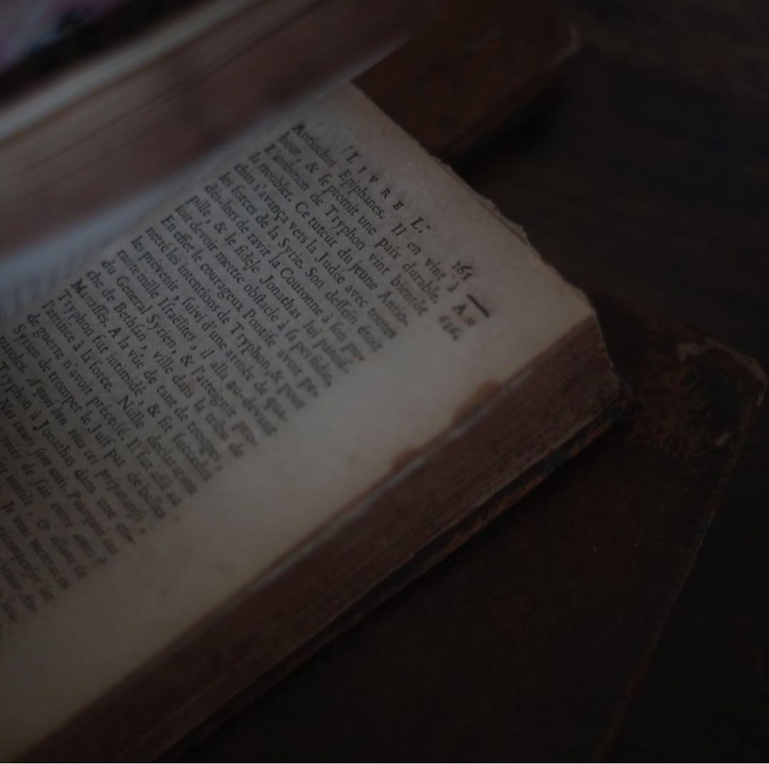 1700年代頃の希少な革装丁の洋書【3set】古書　アンティーク　インテリア