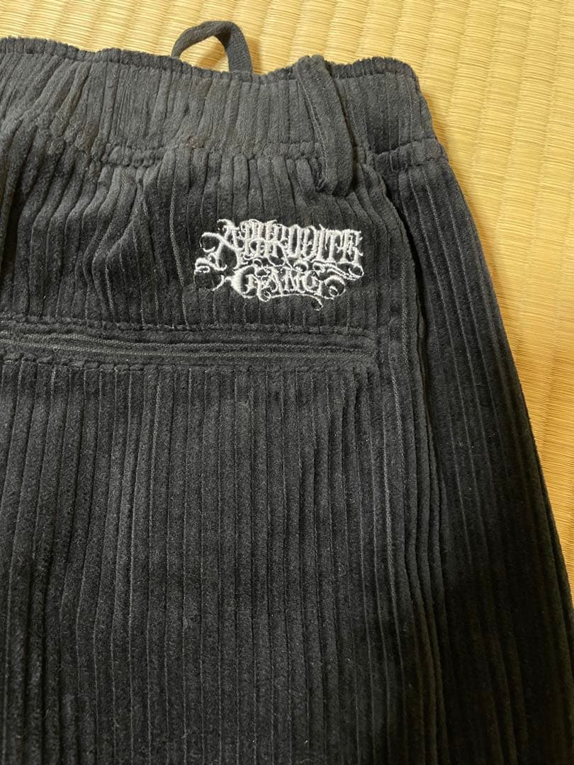 APHRODITEGANG BUDSPOOL コーデュロイ パンツ ブラックM