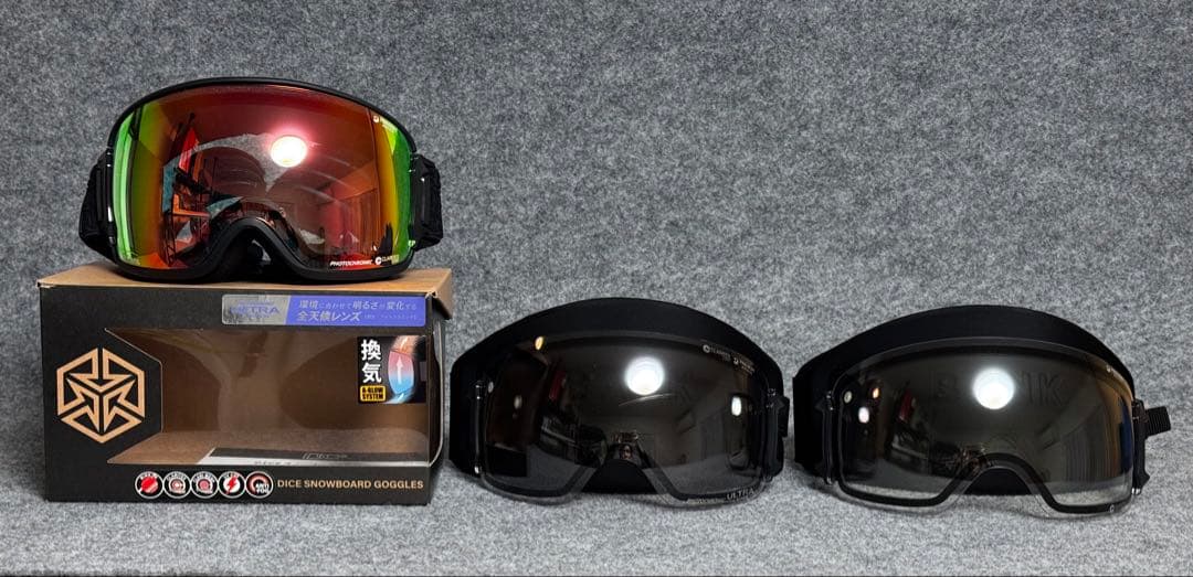 DICE BANK レンズ3枚 レンズケース2個付き