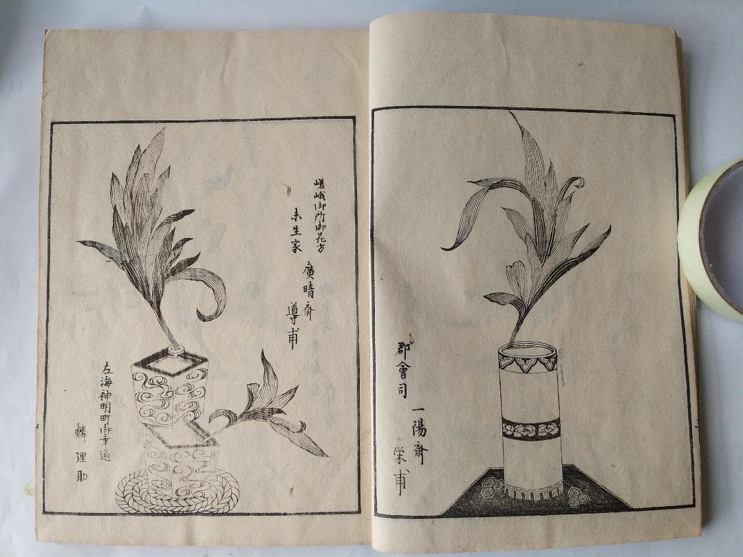 『 挿花 常磐艸 』未陽齋篤甫 著 花道家元未生御流 花道家元藏板 文政十三年序