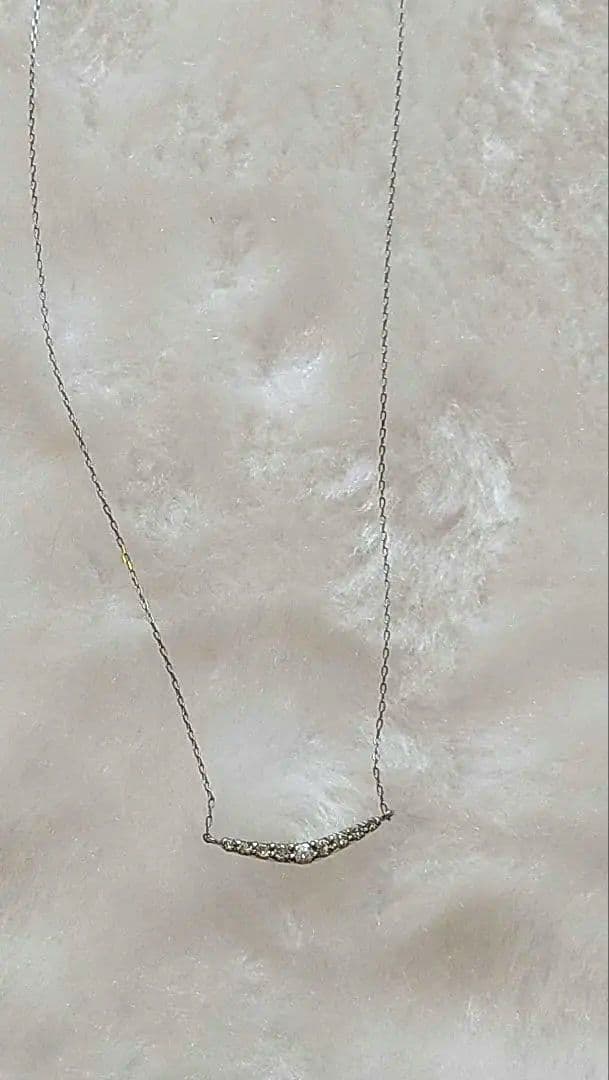 Pt850　ダイヤモンドネックレス