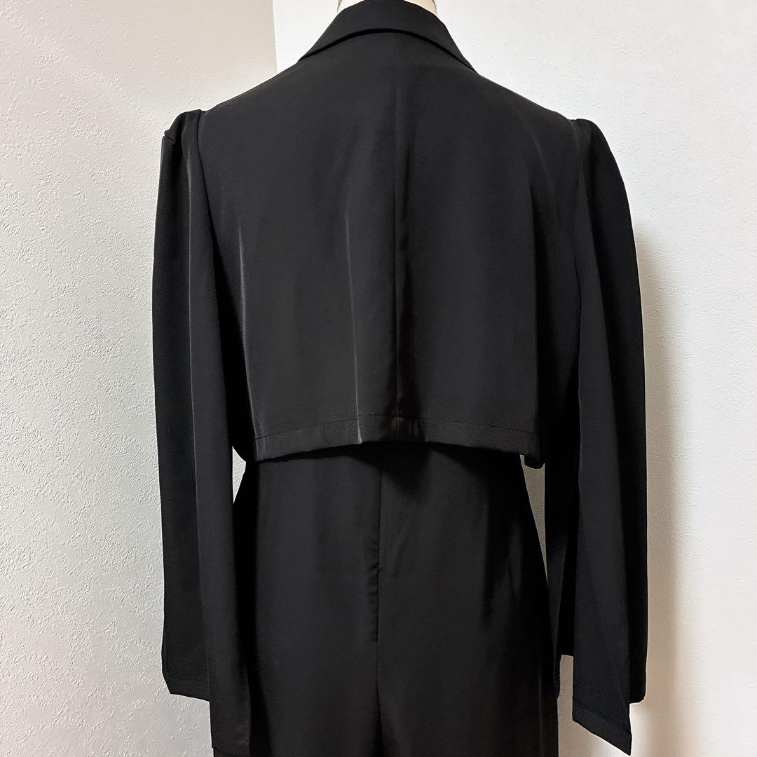 ニアナ　ブラック　プラクティカルショートジャケットセットアップ 2点セット