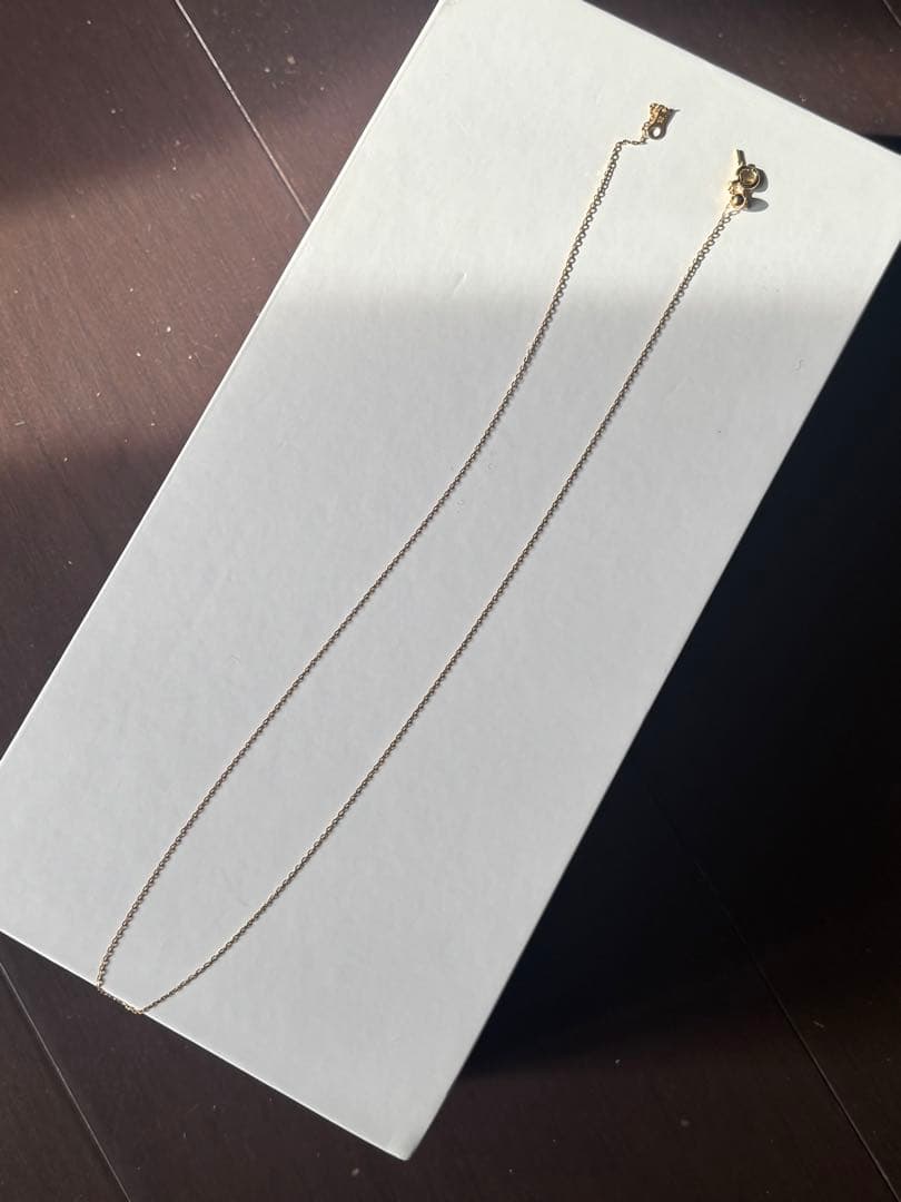 ete K18YGミラーカットチェーンネックレス