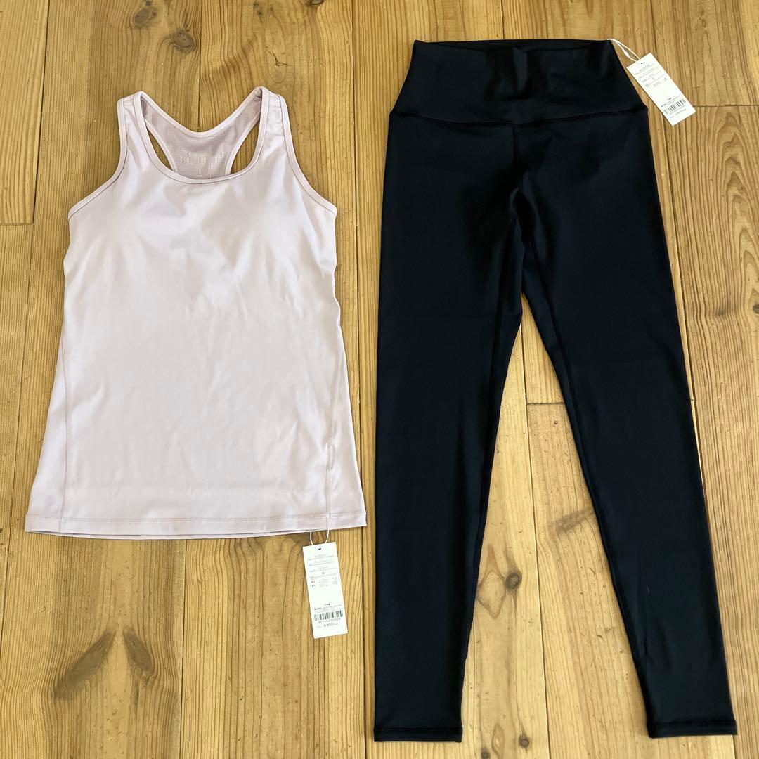 【新品未使用・タグ付】SUKALA ヨガウェア上下　ピンク　ブラック　Sサイズ