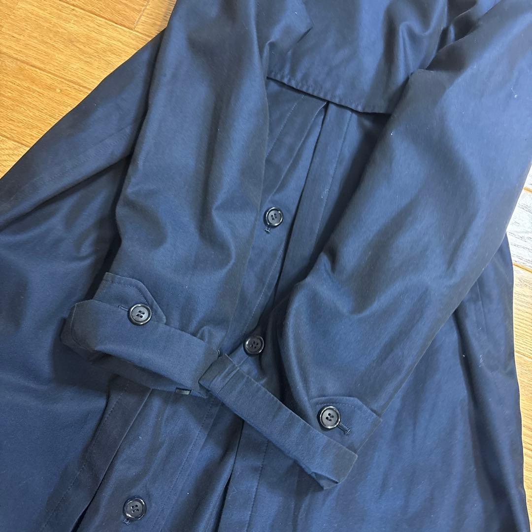 バーバリーBURBERRY ステンカラーコート トレンチコート ネイビー