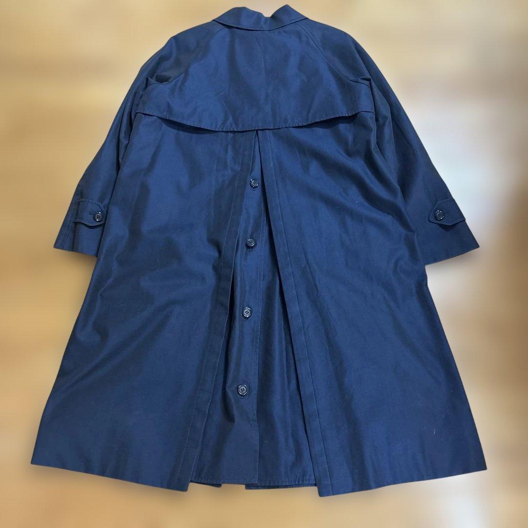 バーバリーBURBERRY ステンカラーコート トレンチコート ネイビー
