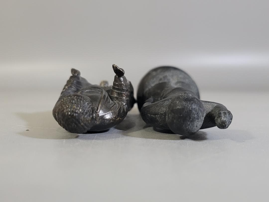 仏教美術 銅 仏像 2体