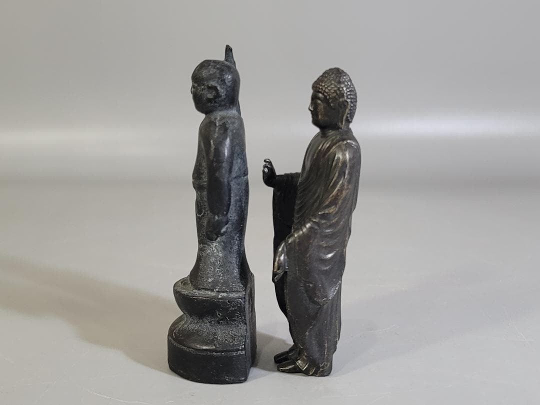 仏教美術 銅 仏像 2体