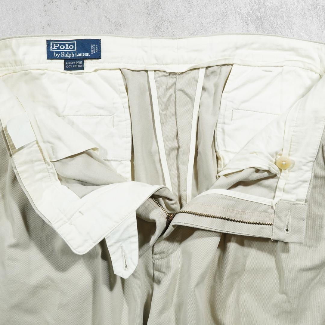 90s マカオ製 ポロチノ POLO ラルフローレン ANDREW PANT