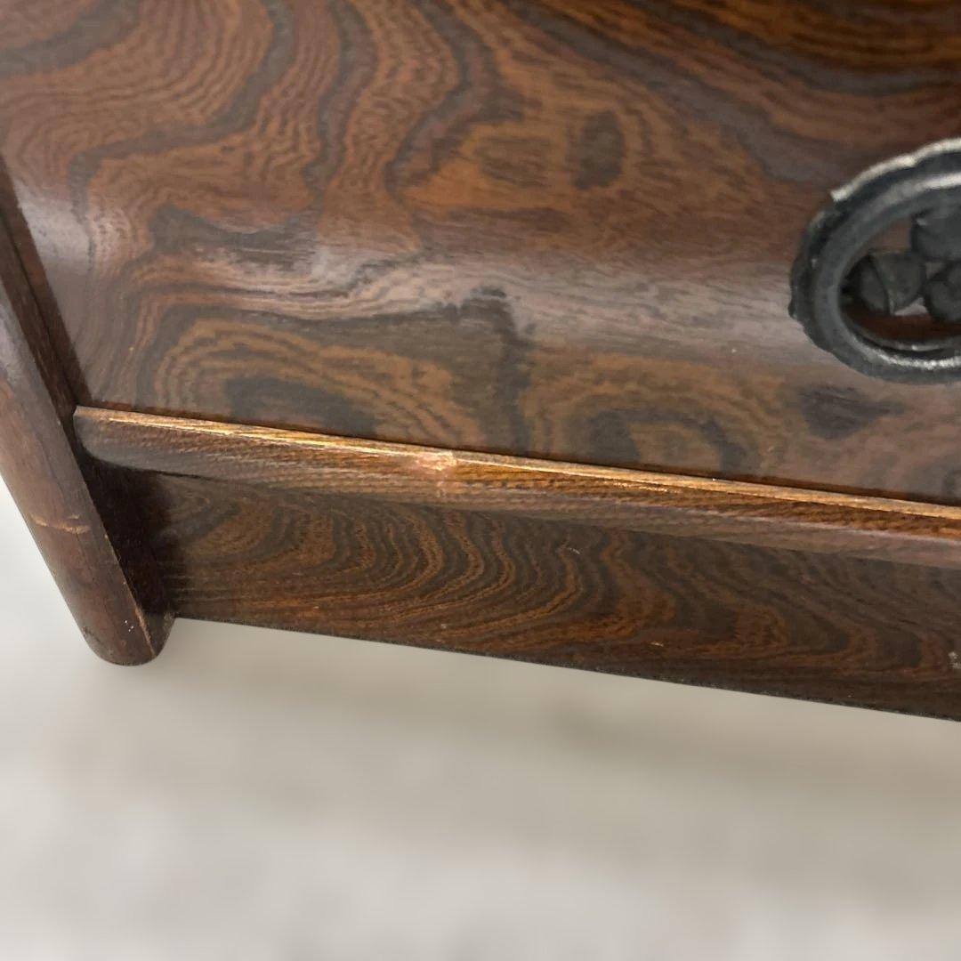 木製ガラス扉収納キャビネット　和風　飾り棚