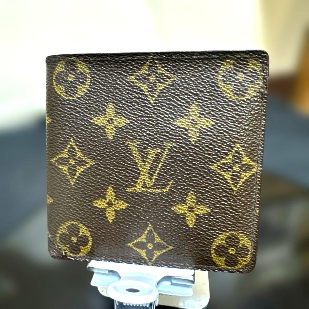 ⑨☆在庫SALE/優良品☆モノグラム♪マルコ☆2つ折り財布★ポケットあり