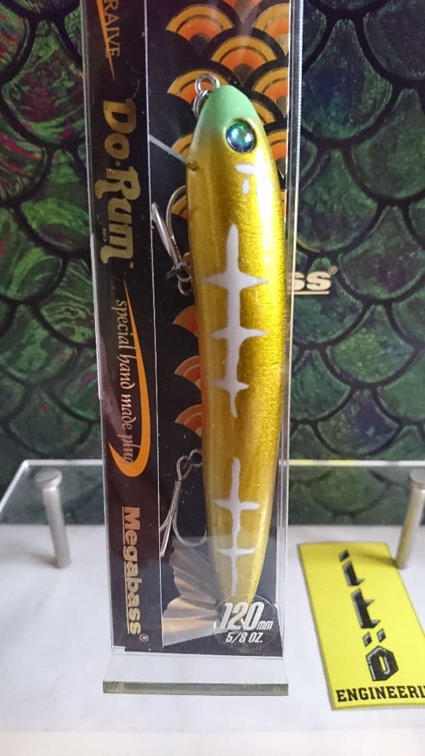 メガバス new ドラム120クラシック イエローアートボーン 新品未開封