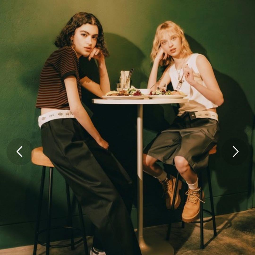 x-girl dickies コラボ WORKSHORTPANTS 新品 S