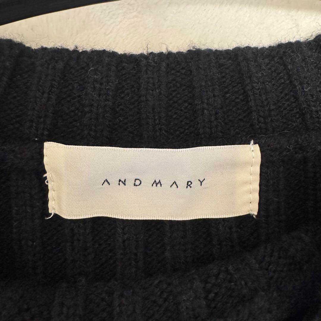 ワンピース ANDMARY Nora ribbon mini dress black