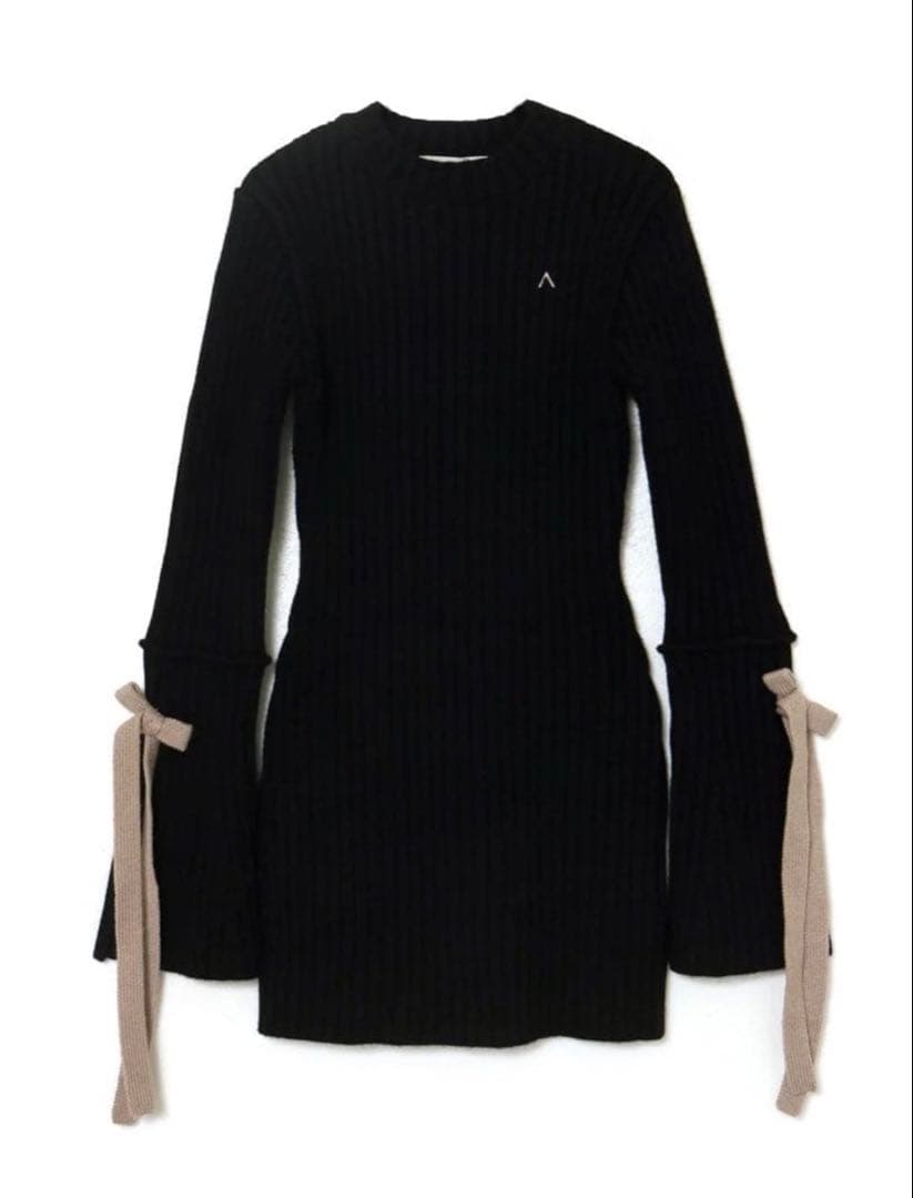 ワンピース ANDMARY Nora ribbon mini dress black