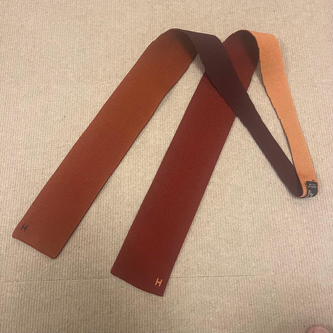 HERMES エルメス　ネクタイ　ニットタイ　 4way Hロゴ　その2