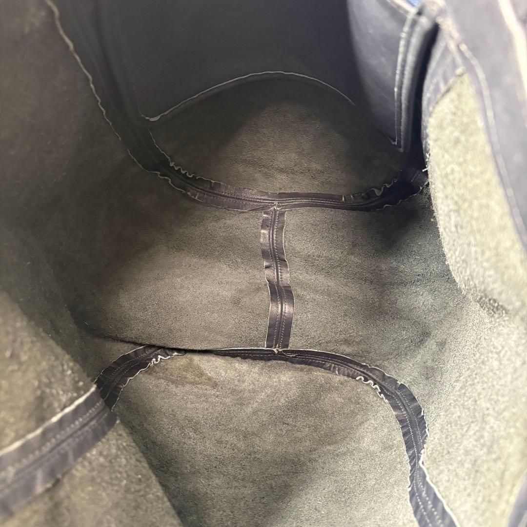 オールドコーチ　ネイビー　トートバッグ　大容量　vintage coach.