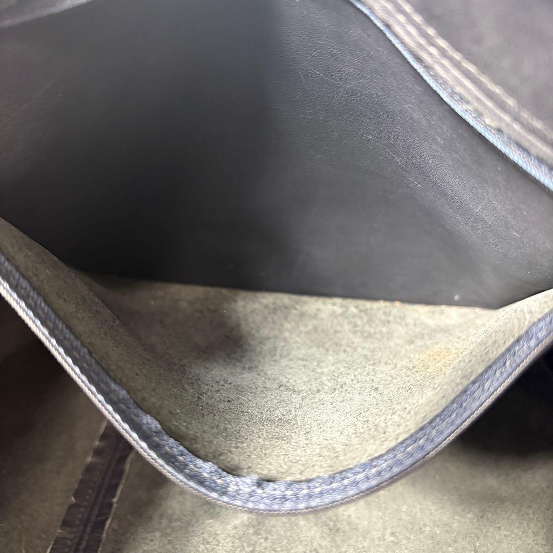 オールドコーチ　ネイビー　トートバッグ　大容量　vintage coach.