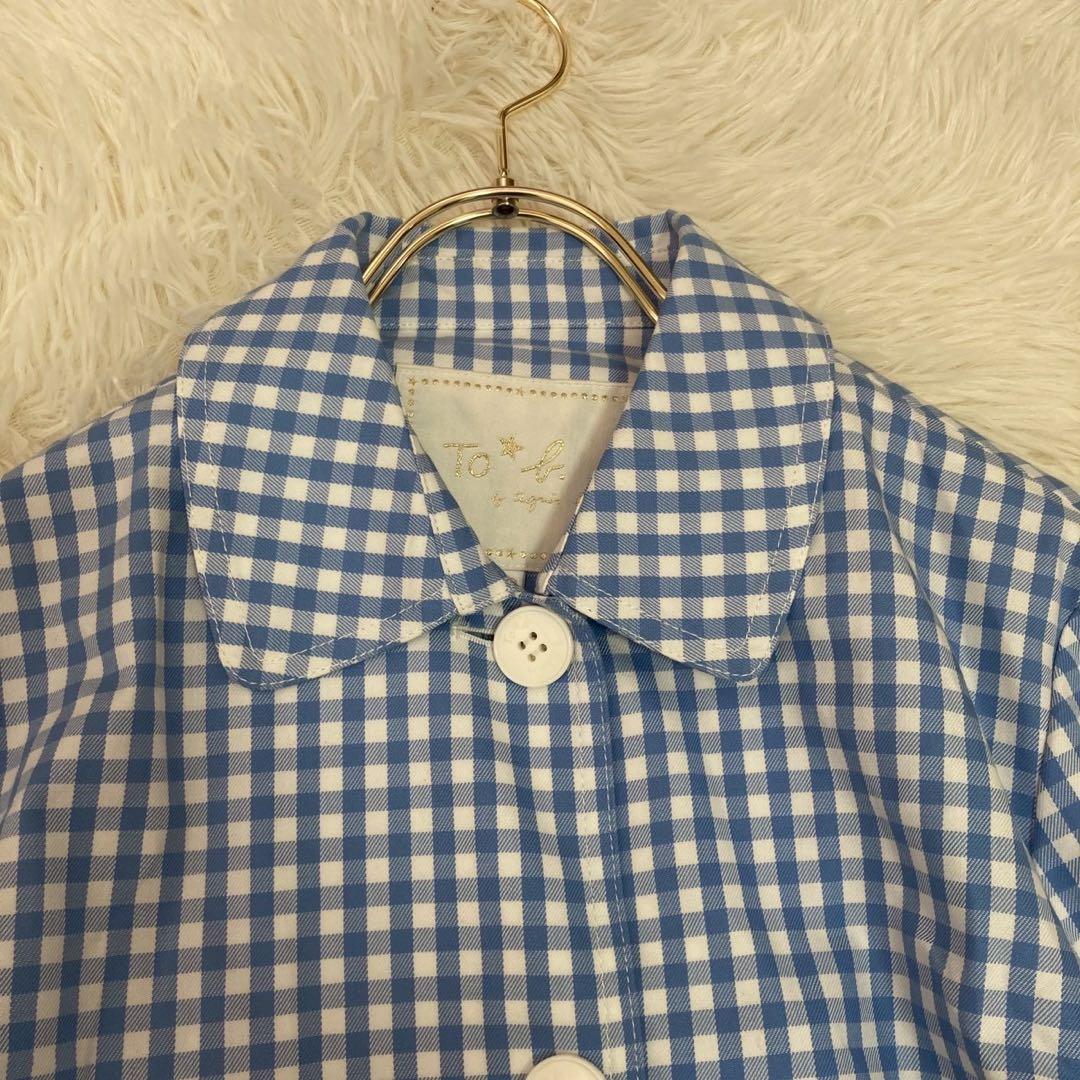 To b. by agnes b. スプリングコート ライトブルー 38