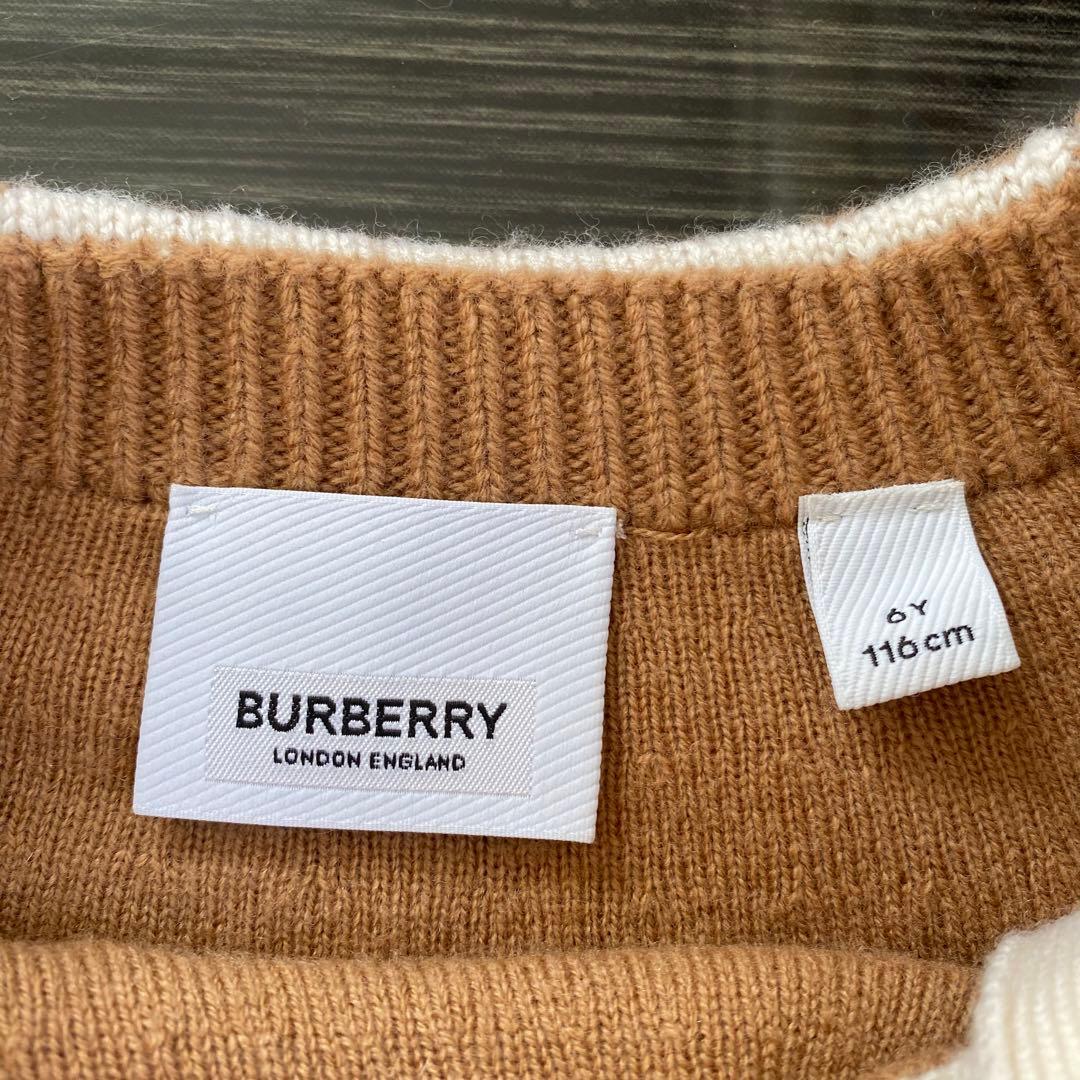 coconut 　BURBERRY ニット　カシミヤ混トーマス ベア 6Y
