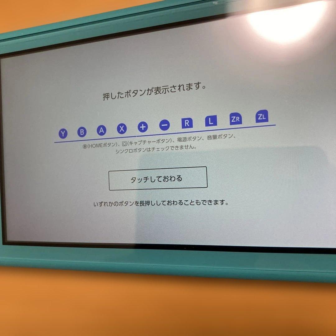 初期動作確認済ニンテンドースイッチライトターコイズ