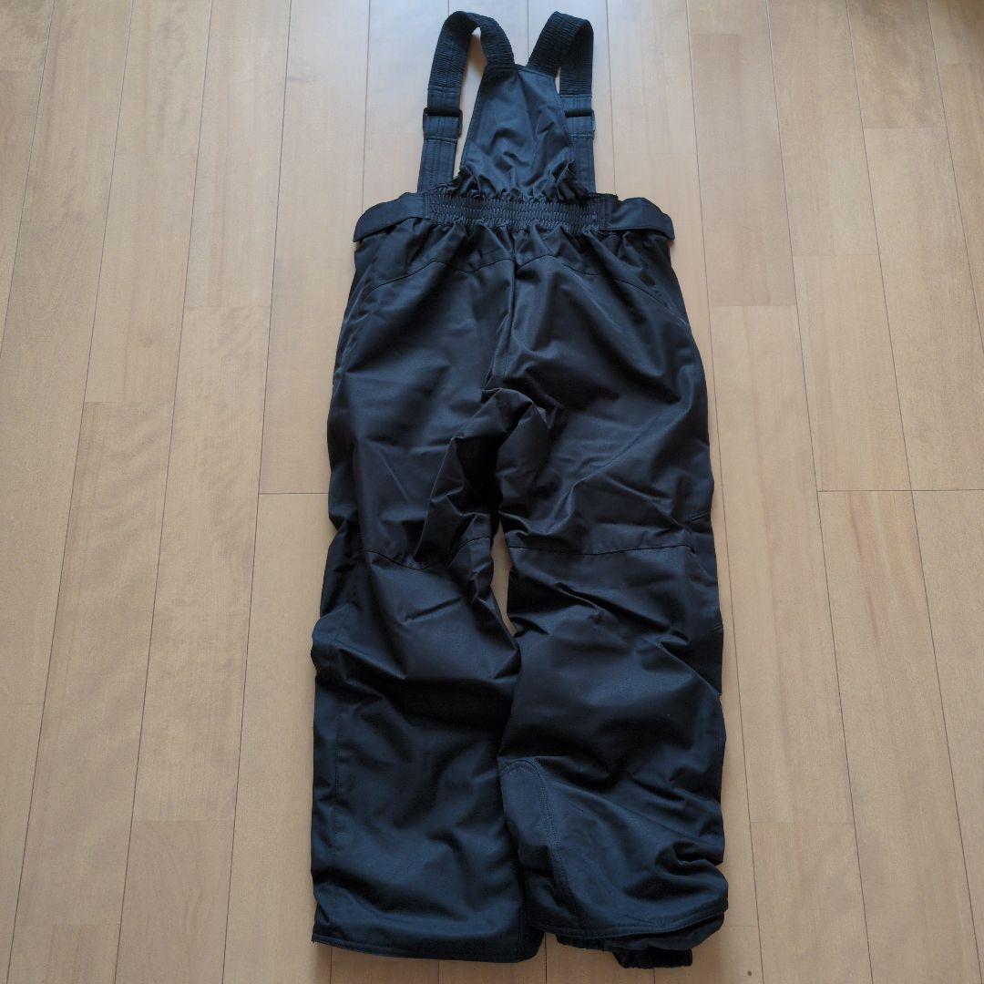 【美品】ミズノ　キッズスキーウェア　　スノーウェア　男女兼用140cm　白派手柄