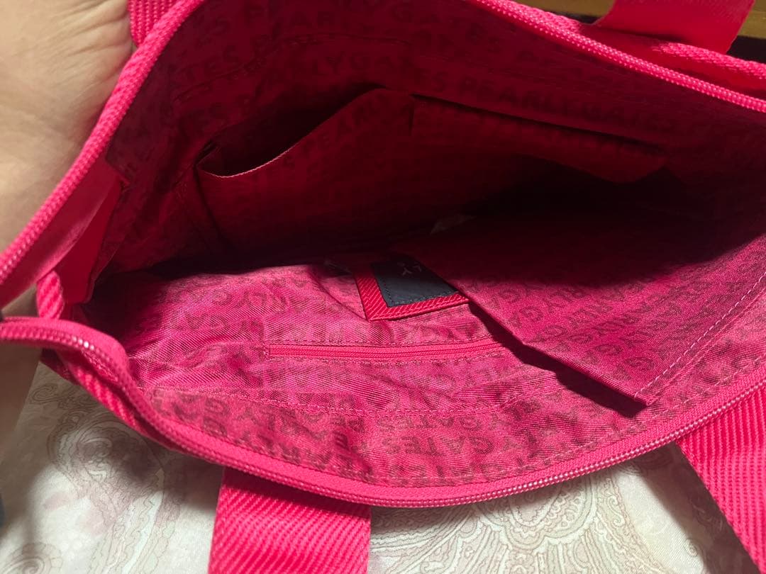 本日15時まで 値下げ新品タグ付きPEARLY GATES ピンク トートバッグ