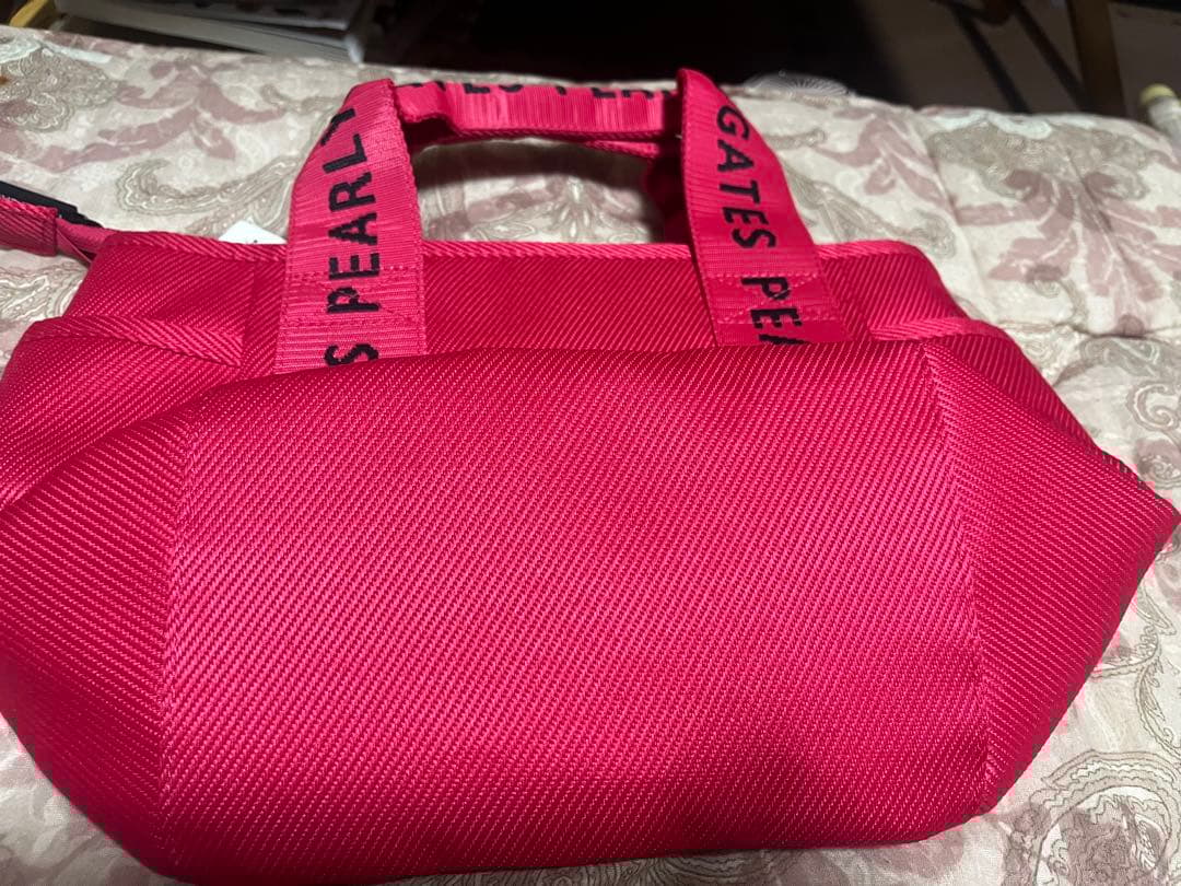 本日15時まで 値下げ新品タグ付きPEARLY GATES ピンク トートバッグ